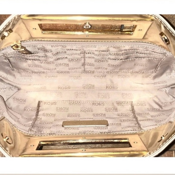 Michael Kors Metallic Gold Clutch - Picture 3 of 8